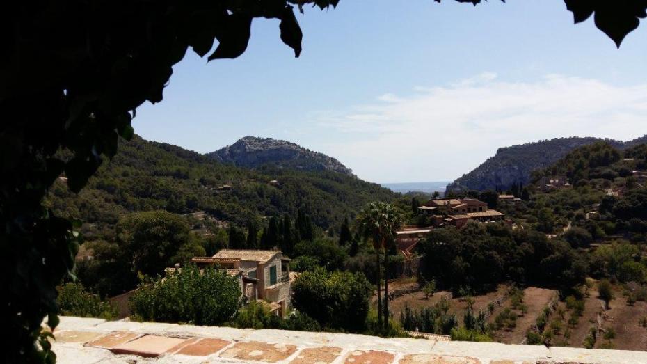 Garden and view from the „cell“ of Frédéric Chopin and George Sand