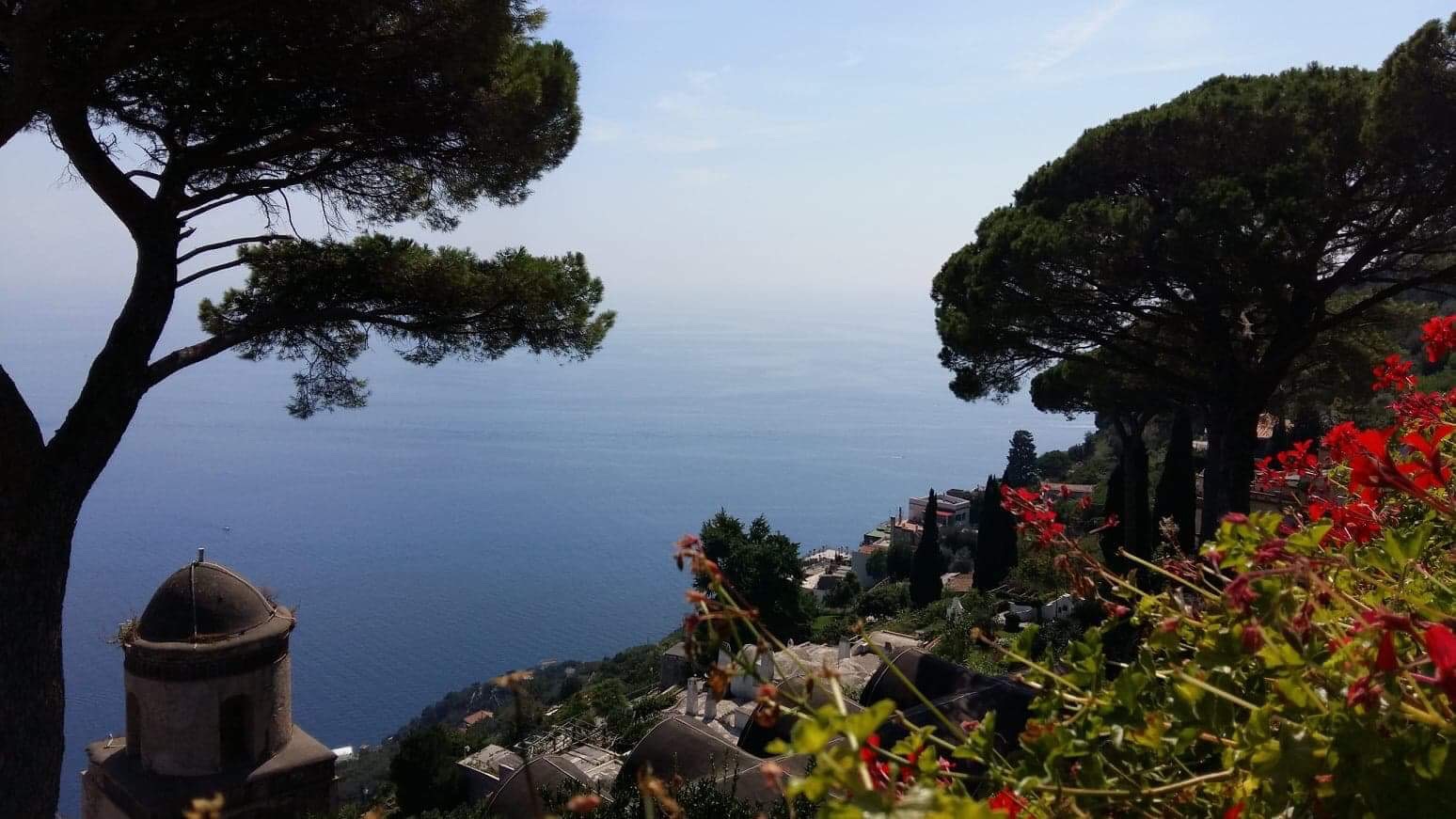 View from the gardens of Villa Rufolo