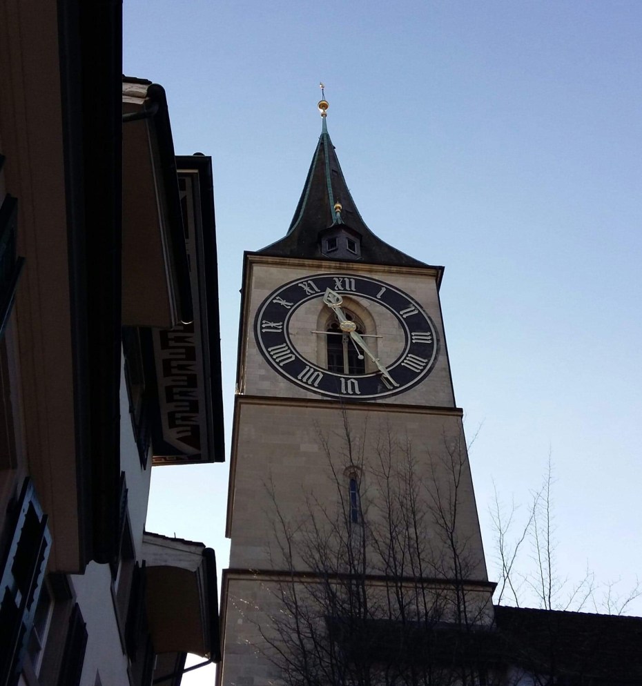 Bell Tower of St. Peter‘s Church in Zurich